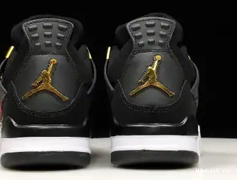 JORDAN AIR BLACK GOLD-WHITE METALLIC MENS 4 “ROYALTY” 0417